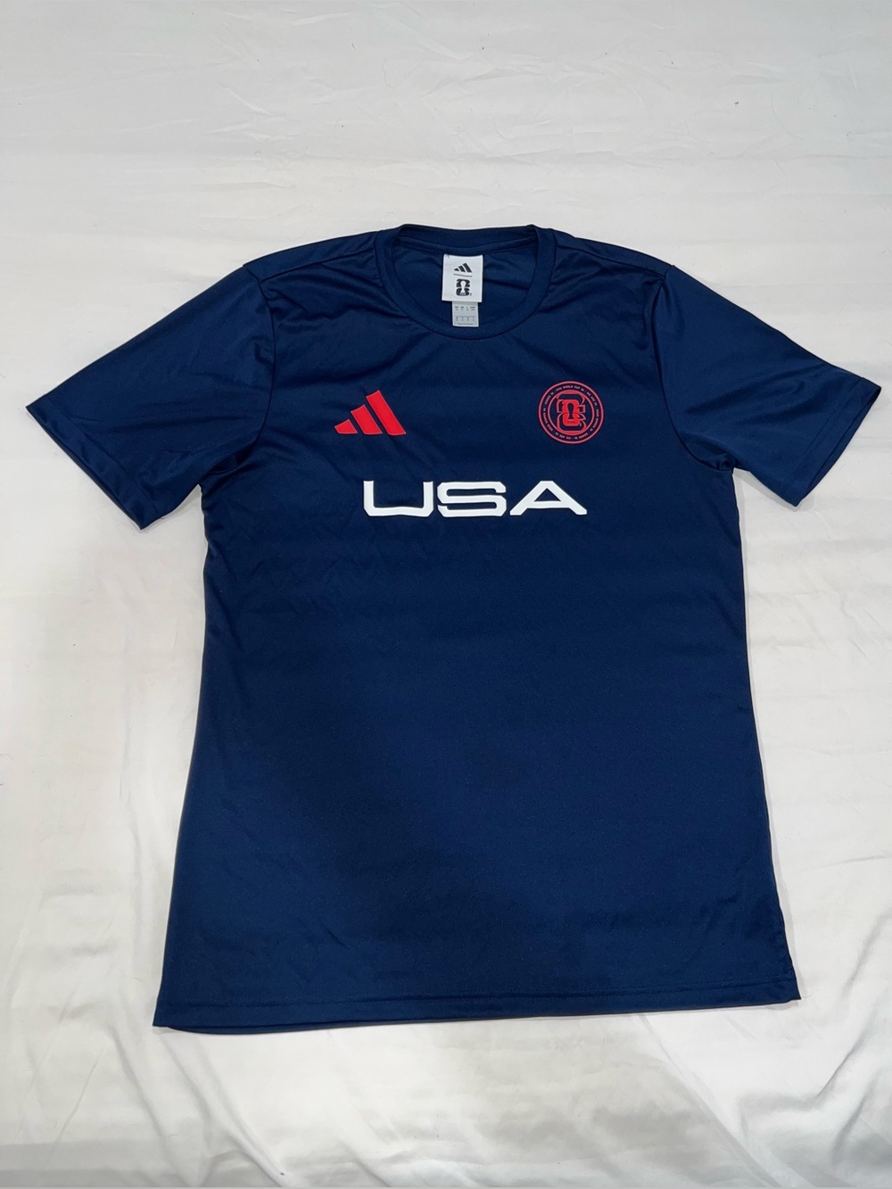 Adidas USA 2026 Worldcup Navy  Performance Tee - Men's